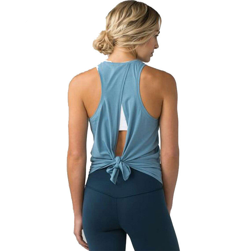 Women’s Backless Sleeveless Yoga Tank Top