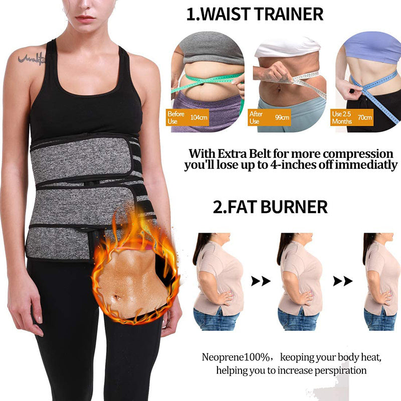 Tummy Sweat Waist Trainer Shapewear Bodysuit
