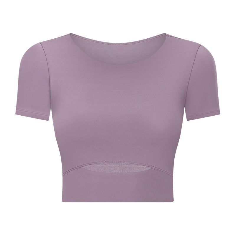 Shinbene Buttery Soft Padded Workout Crop Top Shirt