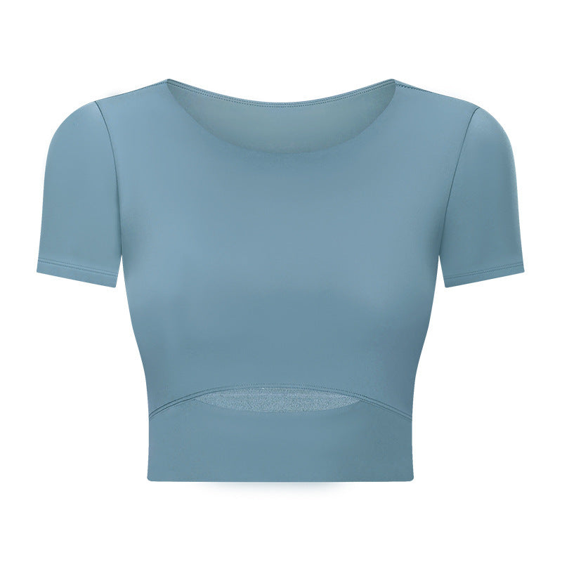 Shinbene Buttery Soft Padded Workout Crop Top Shirt
