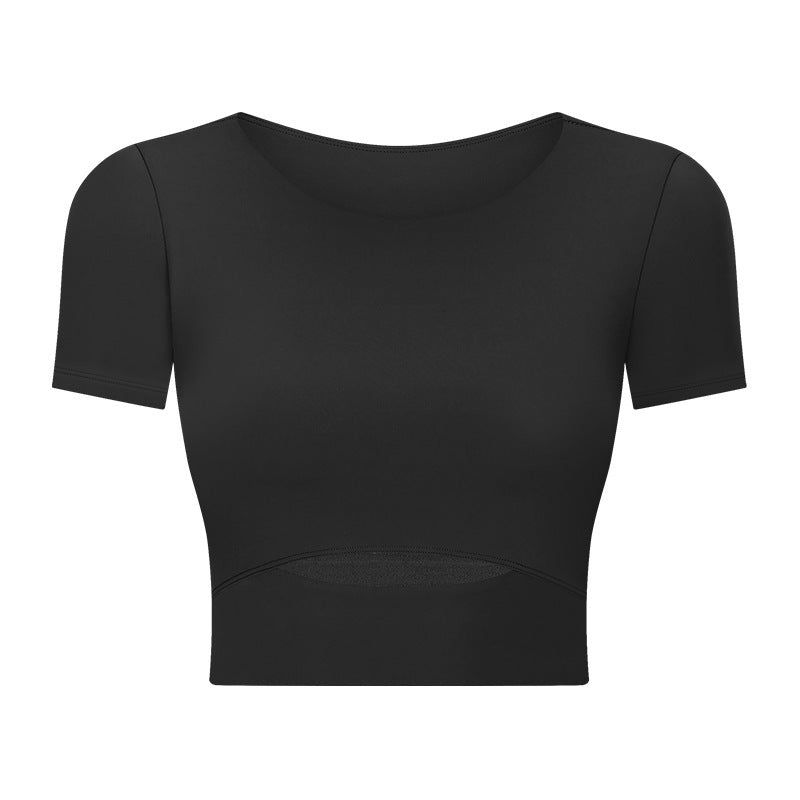 Shinbene Buttery Soft Padded Workout Crop Top Shirt