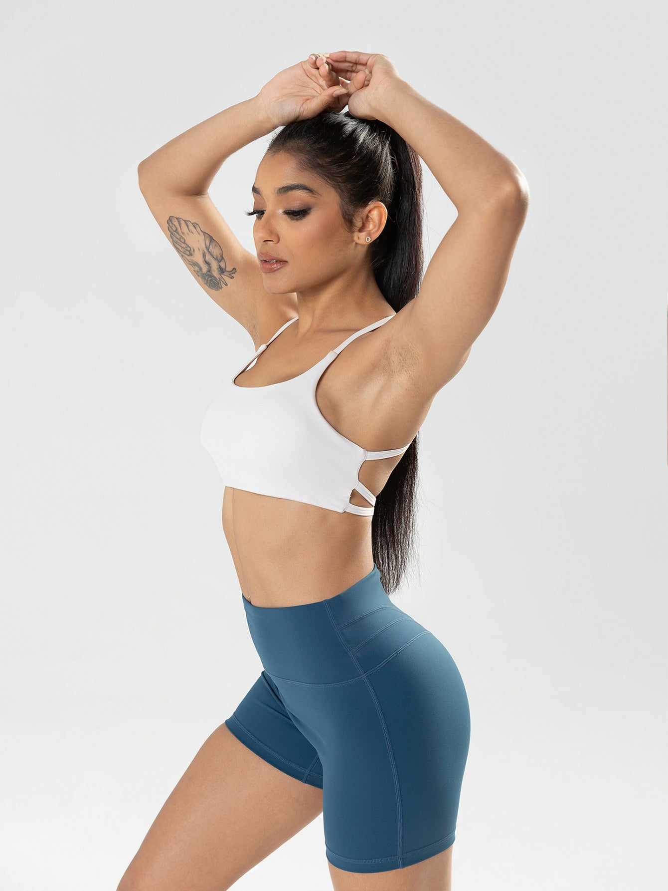 3-Pack Padded Strappy Sports Bras – Medium Support