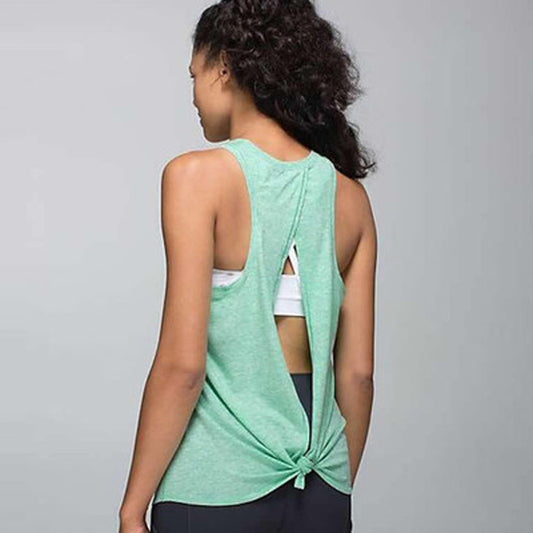 Women’s Backless Sleeveless Yoga Tank Top