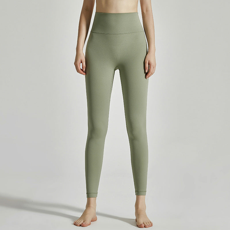 Women's High-Waist Seamless Yoga Pants with Pockets