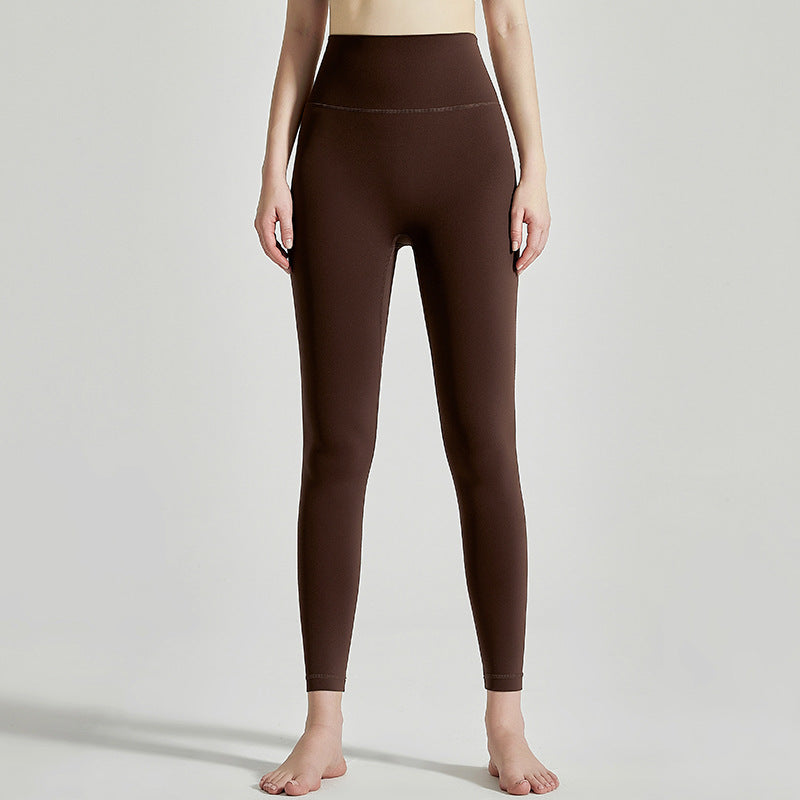 Women's High-Waist Seamless Yoga Pants with Pockets