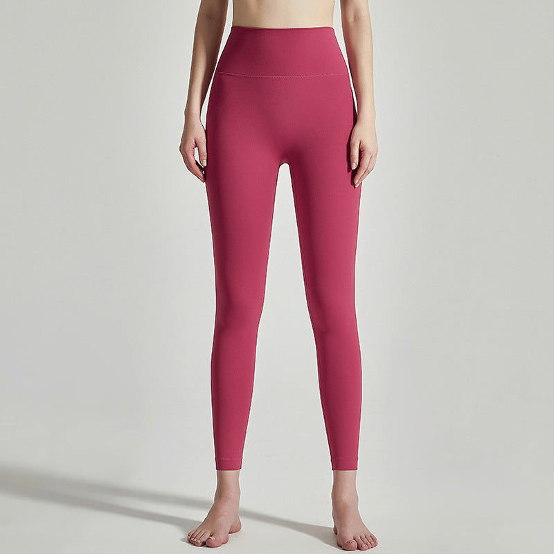 Women's High-Waist Seamless Yoga Pants with Pockets