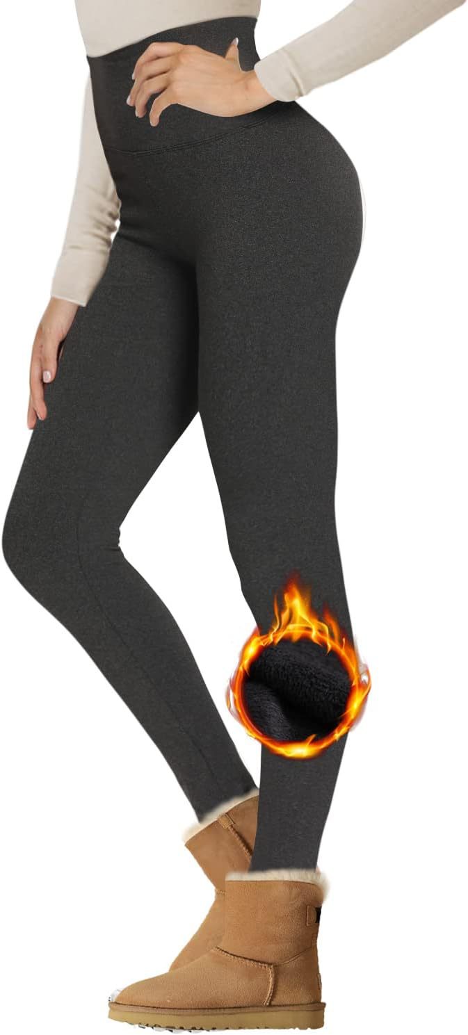 High-Waist Velvet Padded Warm Leggings