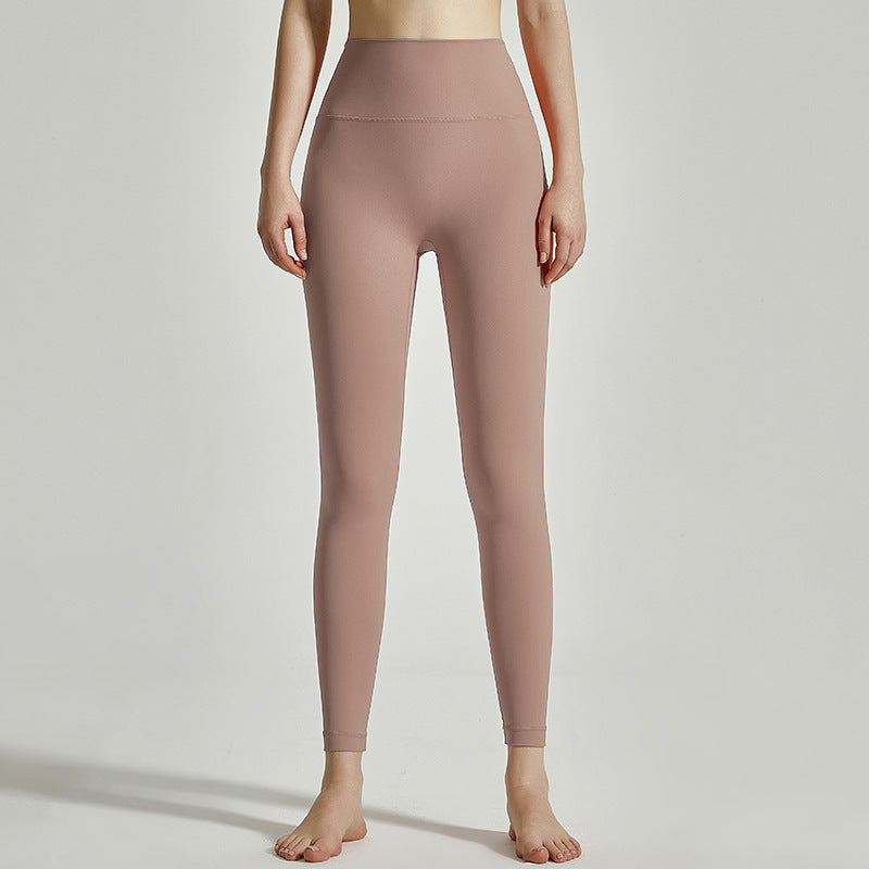 Women's High-Waist Seamless Yoga Pants with Pockets