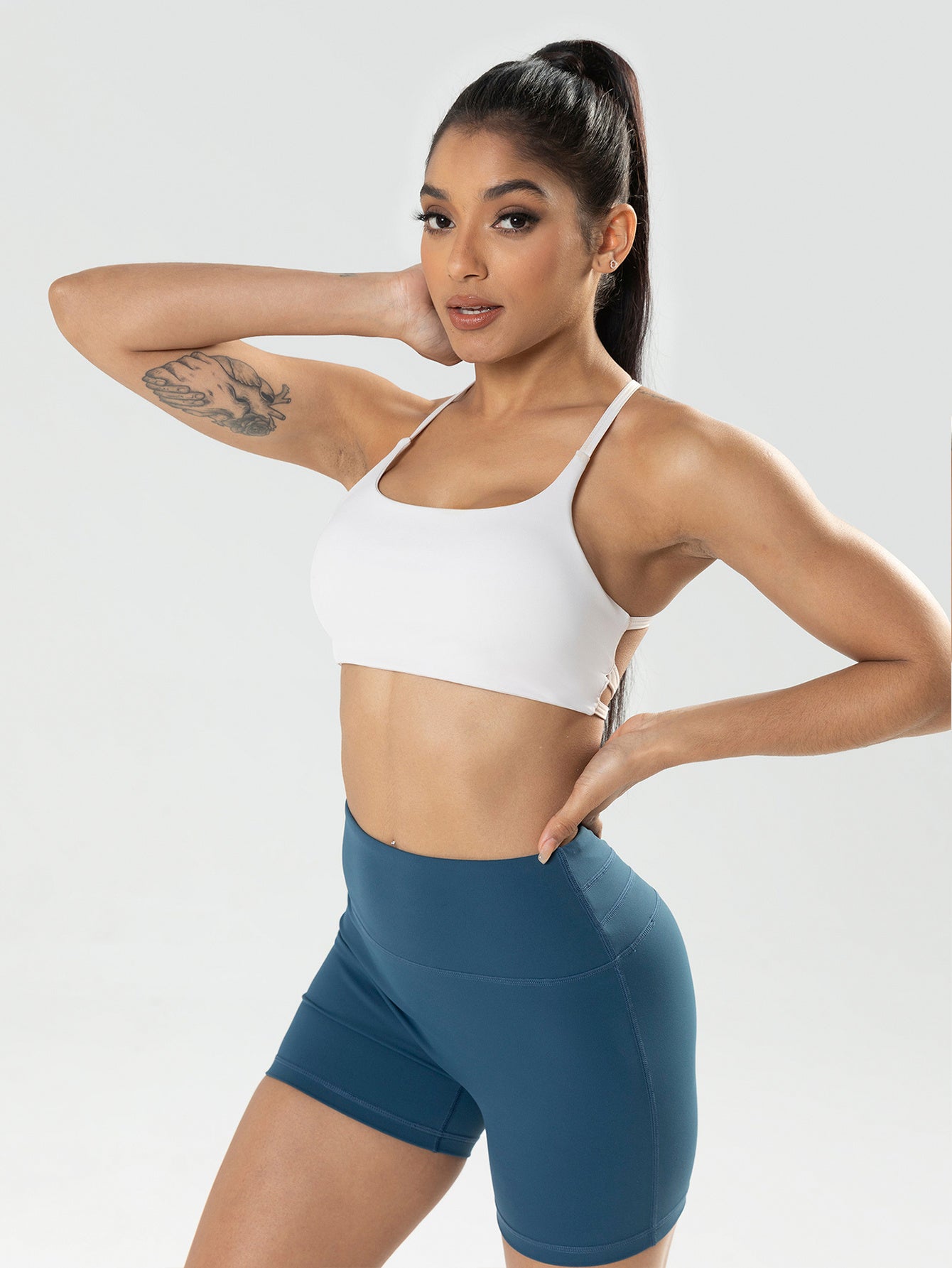 3-Pack Padded Strappy Sports Bras – Medium Support